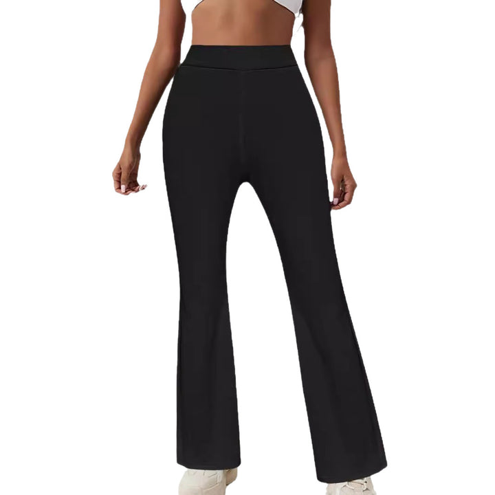 Women's High-Waist Bootcut Pants with figure-shaping Stretch Fit Mune Fashion