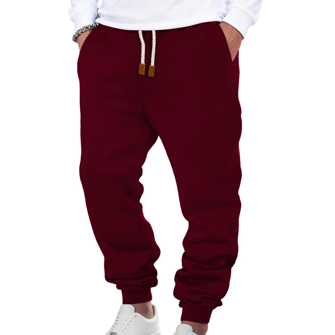 Men's comfortable jogging pants made of high-quality cotton blend with elastic waistband, drawstring, and cuffs Mune Fashion