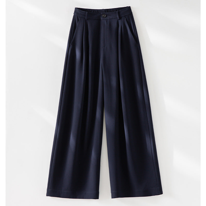 Women’s palazzo pants with high waist, crease and elastic waistband Mune Fashion