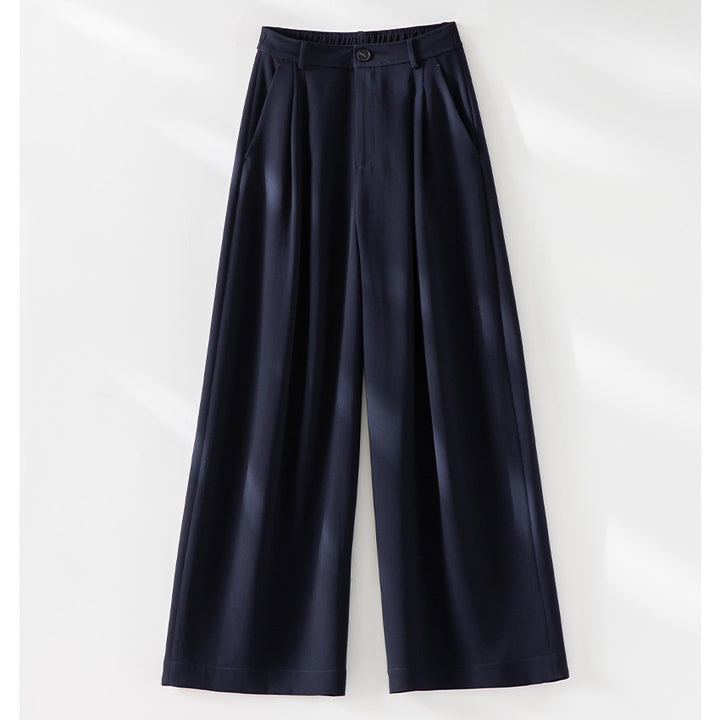 Women’s palazzo pants with high waist, crease and elastic waistband Mune Fashion