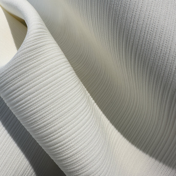 Women Textured Stretch Knit Fabric Dress