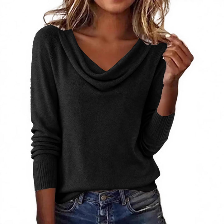 Women Elegant Cowlneck Pullover Mune Fashion