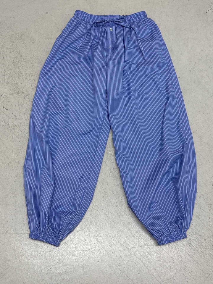 Women Wide Lounge Pants with Smocked Waistband, Drawstring, Button Placket, and Elastic Cuffs Mune Fashion