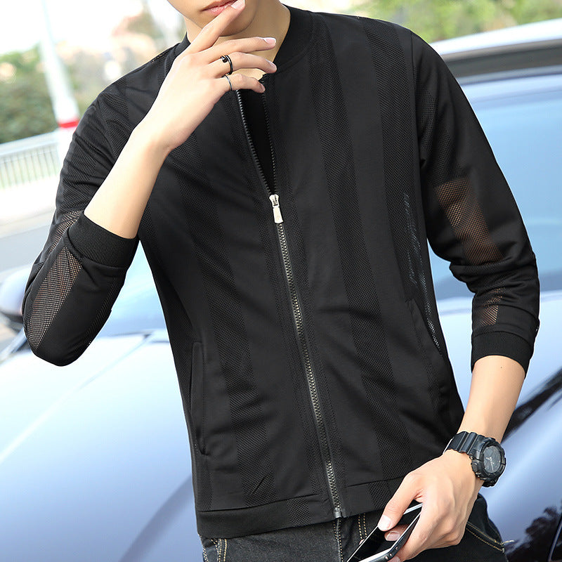 Men's Stylish Sports Jacket with Mesh Inserts Mune Fashion