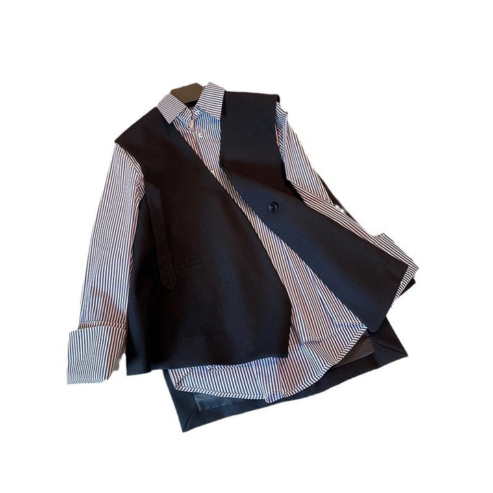 Ladies Fashion Vest with Shirt Mune Fashion