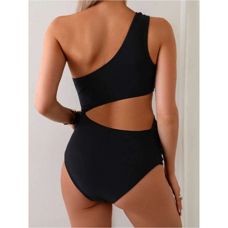Women's Asymmetric Swimsuit with Creative Cut-Outs Mune Fashion