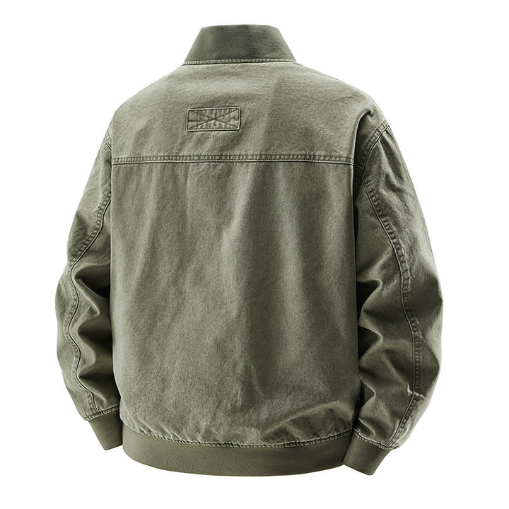 Men's Fashionable Bomber Jacket with Side Pockets Mune Fashion