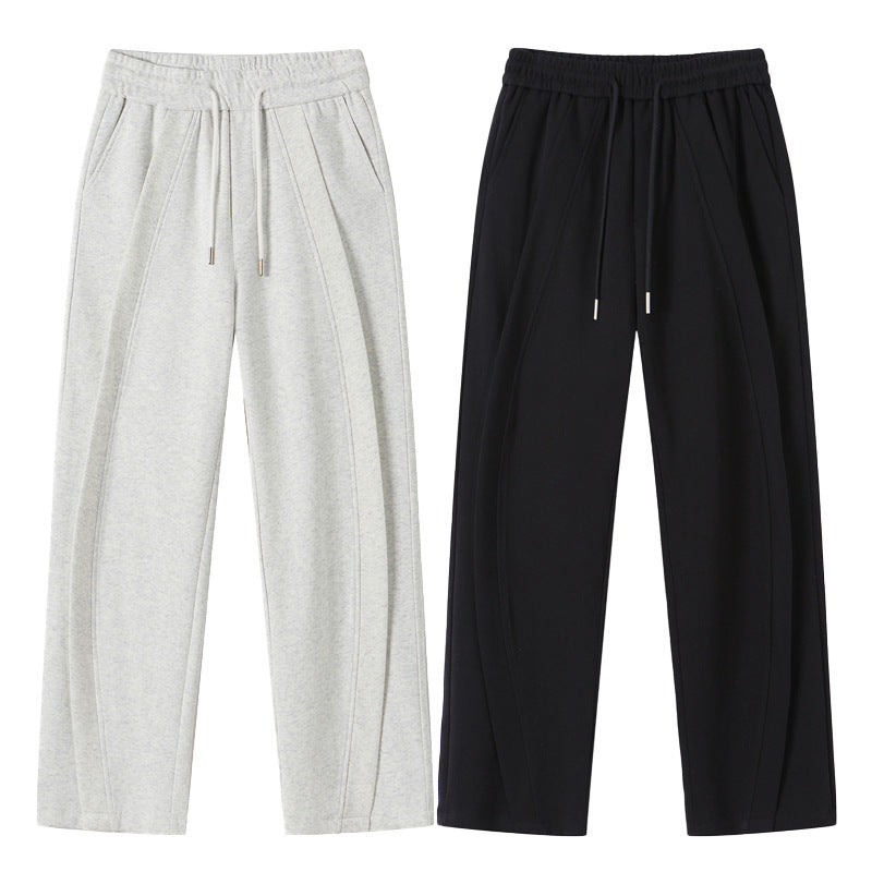 Men's Wide Pleated Jogging Pants in Palazzo Cut Mune Fashion