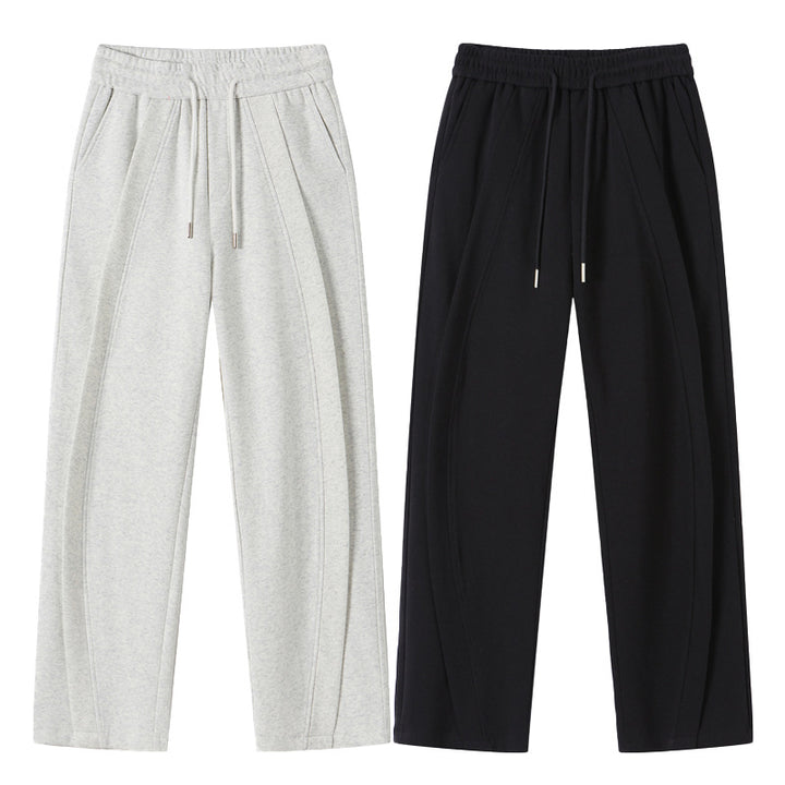 Men's Wide Pleated Jogging Pants in Palazzo Cut Mune Fashion
