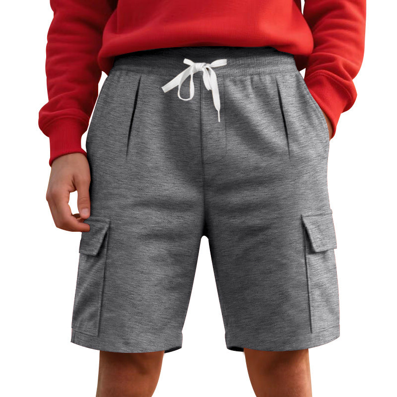 Men's elastic Cargo Bermuda with drawstring and multiple pockets Mune Fashion