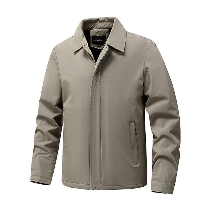 Men's transitional jacket with high collar and elastic cuffs Mune Fashion
