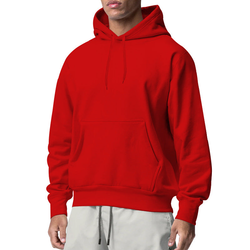 Men's hoodie with kangaroo pocket, relaxed fit and ribbed cuffs Mune Fashion