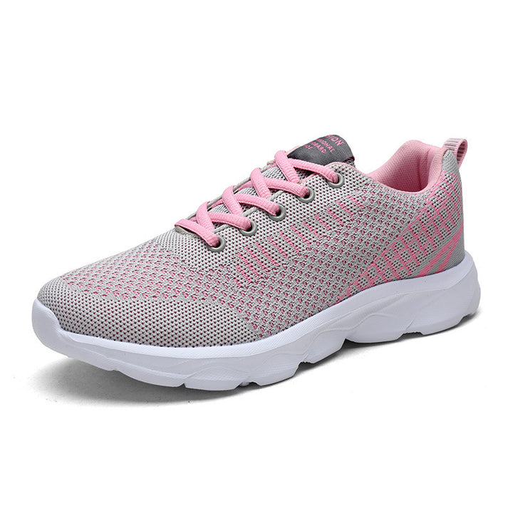 Women's seamless knit training sneaker with wave-shaped cushioning and ergonomic comfort insole Mune Fashion