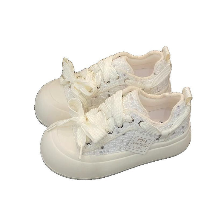 Women Retro-Inspired Sneakers with Breathable Upper Material and Fashionable Design Mune Fashion