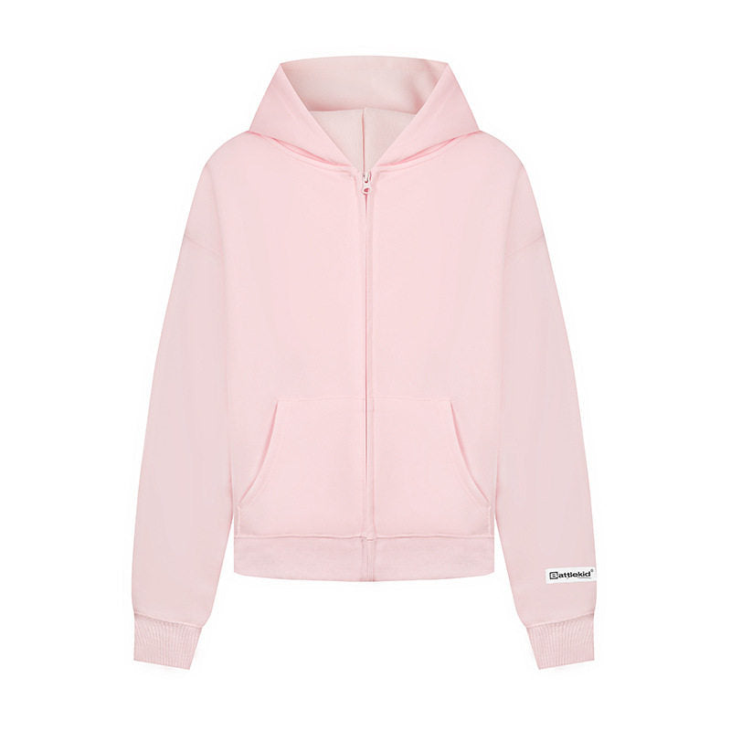 Women’s hoodie sweat jacket with full zip, kangaroo pocket and relaxed fit Mune Fashion