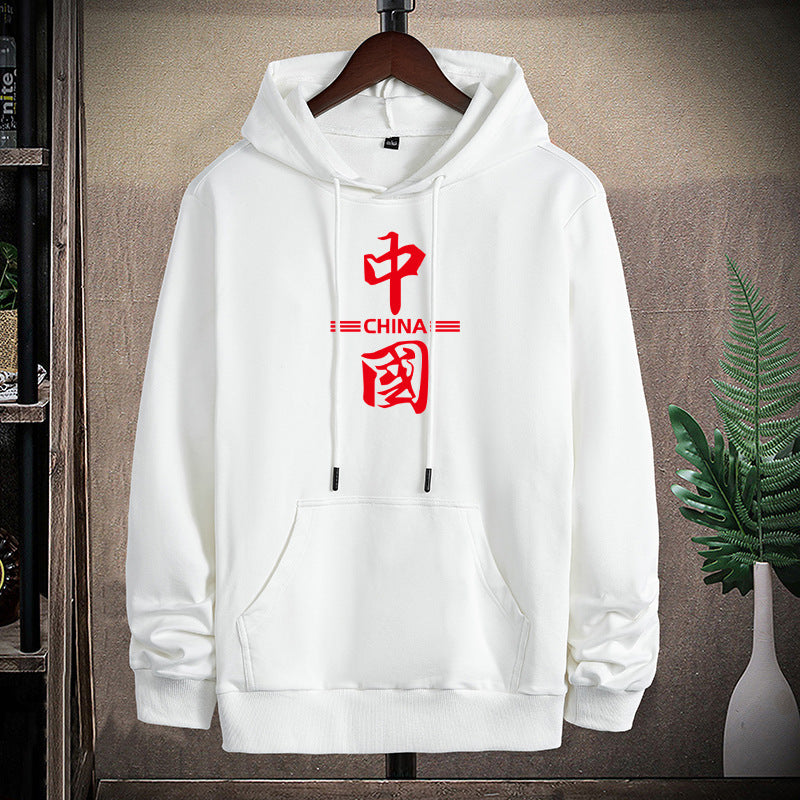 Unisex hoodie with Chinese print, kangaroo pocket and regular fit Mune Fashion