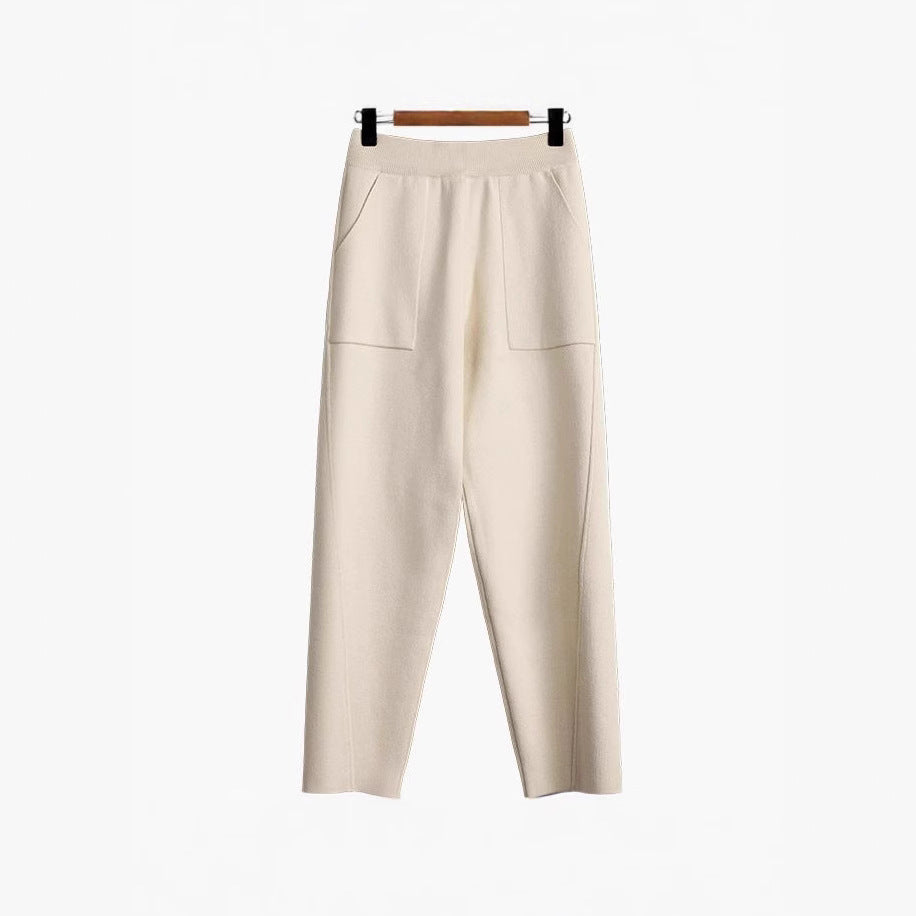 Ladies fashionable and comfortable fabric trousers Mune Fashion