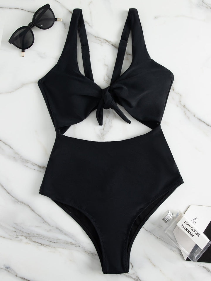 Women's Triangle Bikini Set with Adjustable Knot Design Mune Fashion