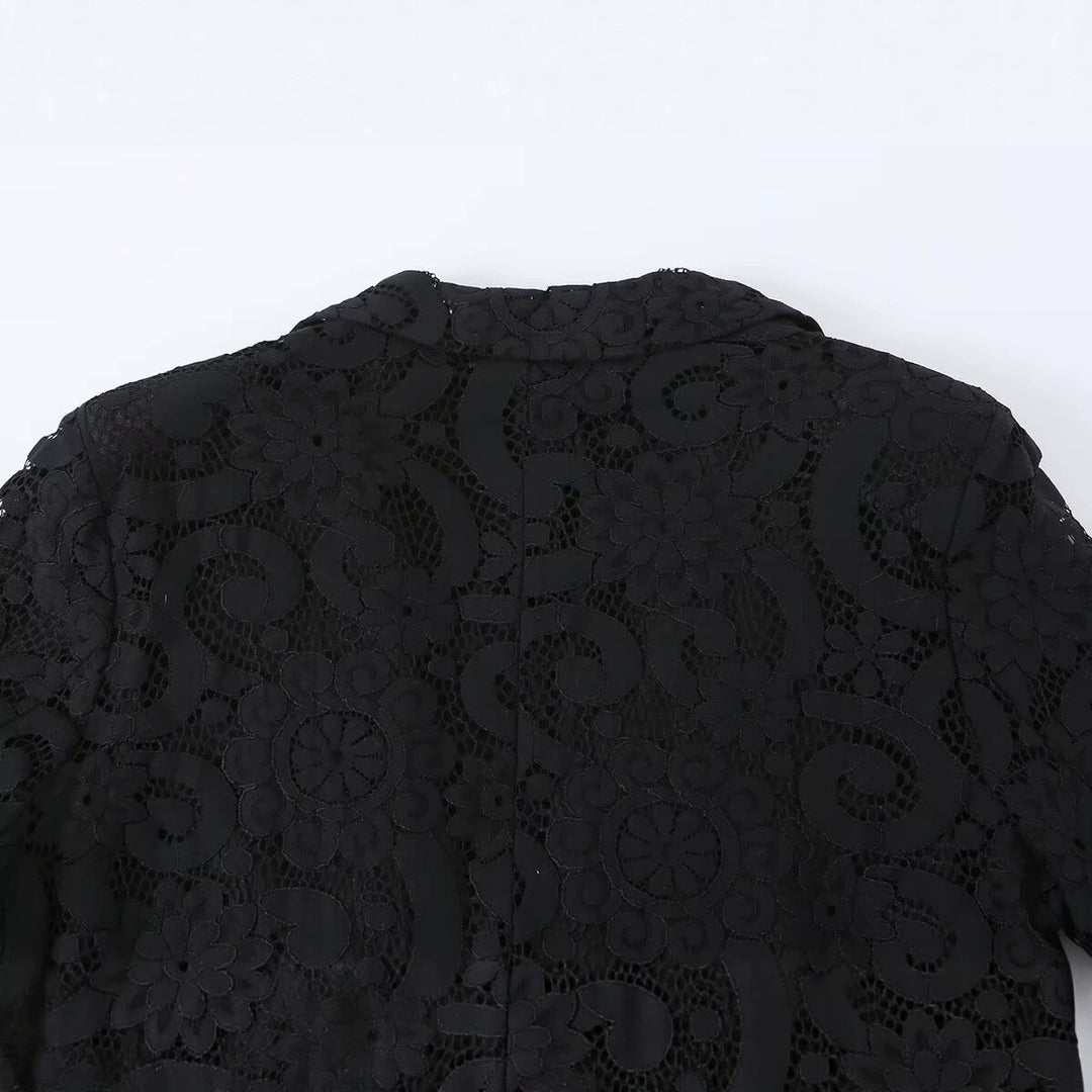 Women's lace blazer with floral lace and feminine silhouette Mune Fashion
