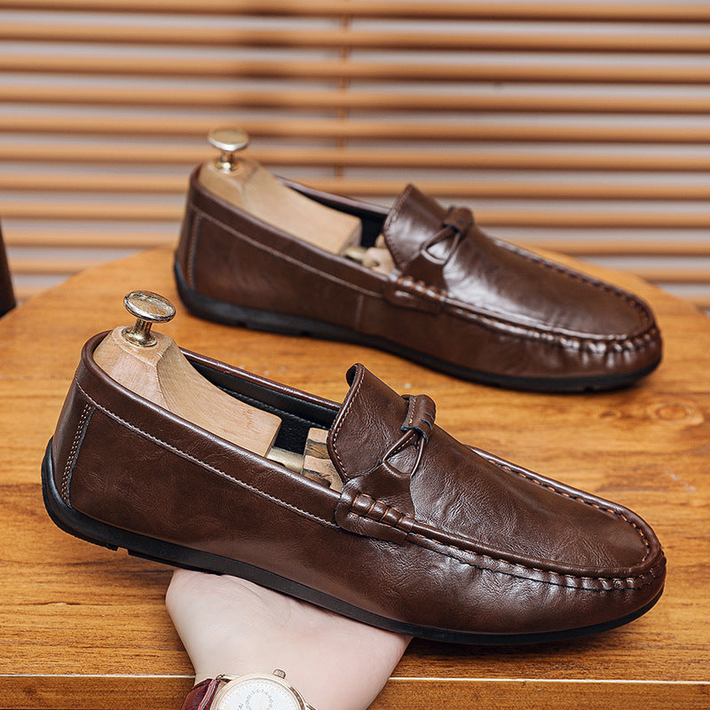 Men's Elegant Moccasins with Fine Details Mune Fashion