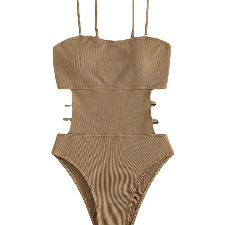 Women High-Waisted Bikini with Elegant Cut-Out and Adjustable Straps Mune Fashion