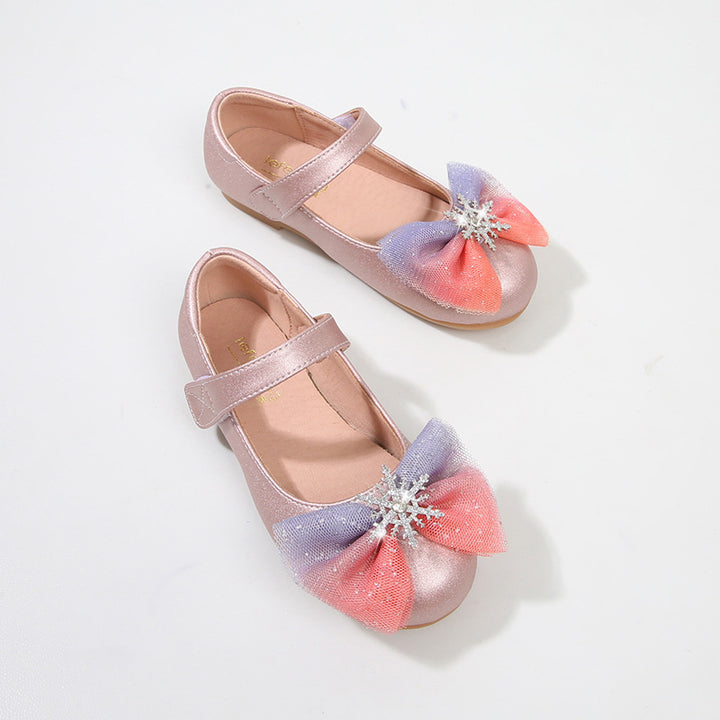 Girls' ballerinas with glittering bow design Mune Fashion