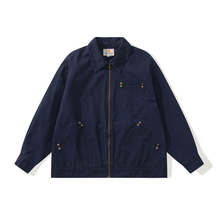 Unisex Boxy-Worker jacket made of durable twill with metal zipper and multitasking pockets Mune Fashion