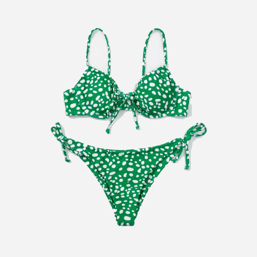 Women's triangle bikini with adjustable straps and playful design Mune Fashion