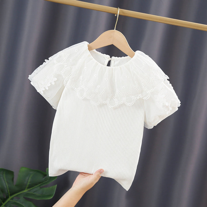 Women's blouse with crochet trim Mune Fashion