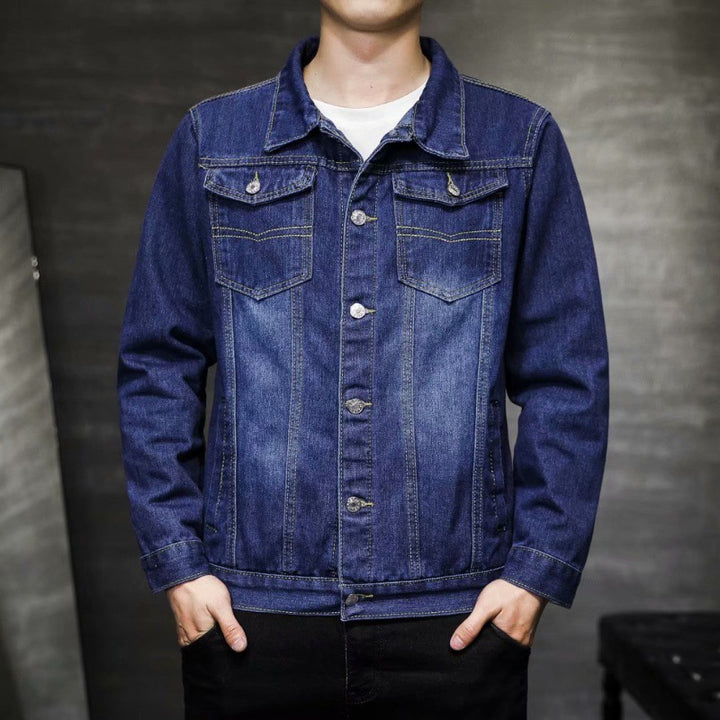 Men's denim jacket with chest pockets Mune Fashion