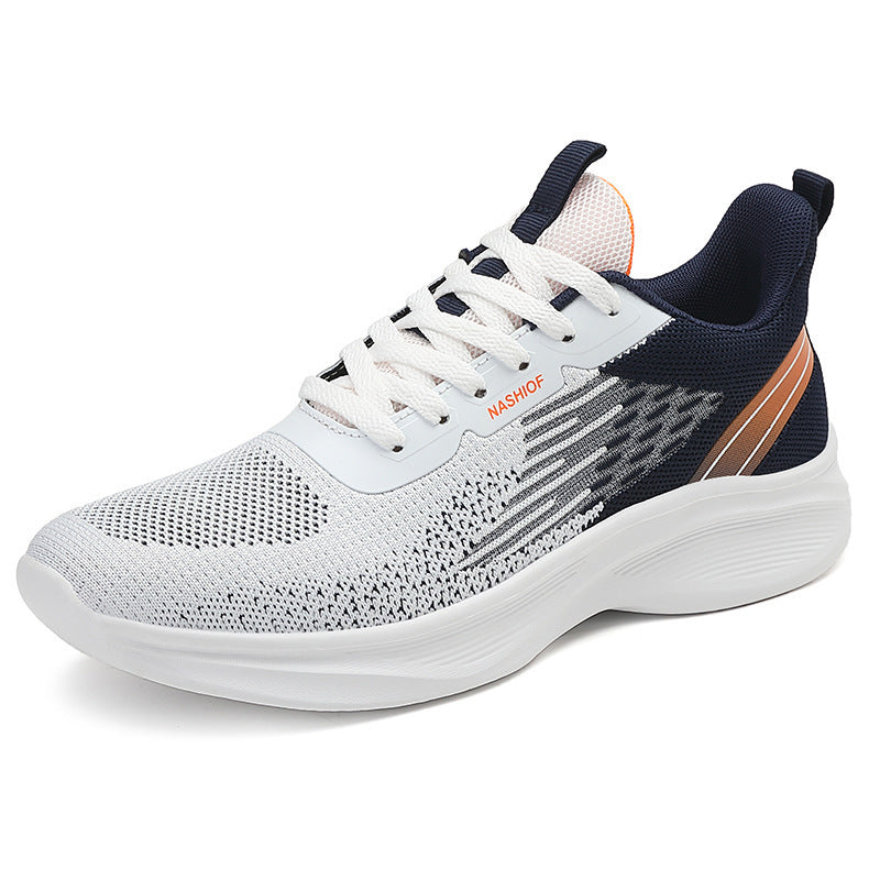 Men's lightweight breathable running shoes with cushioning midsole made of memory foam and knitted upper Mune Fashion