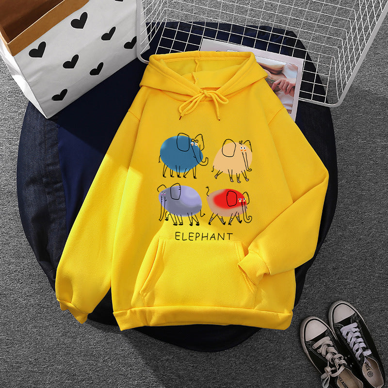 Women’s hoodie with minimalist graphic, loose oversized fit and kangaroo pocket Mune Fashion