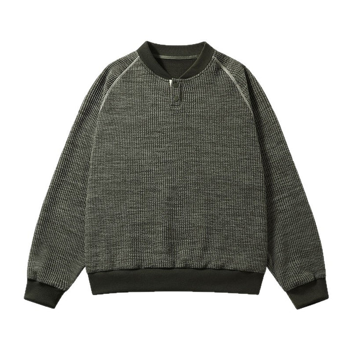 Men's Comfortable Sweater with Stand-Up Collar Mune Fashion