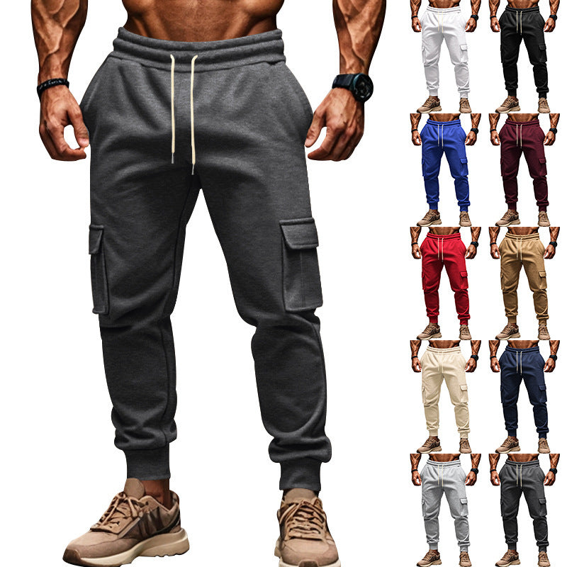 Men's Nano Thermo Cargo Jogging Pants with Fleece Lining, Elastic Waistband, and Large Cargo Pockets Mune Fashion