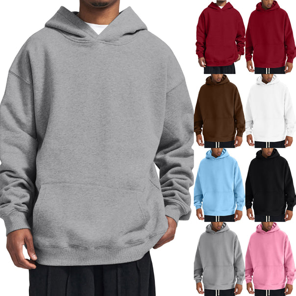 Unisex minimalist oversized hoodie with double hood, dropped shoulder, and wide ribbed hem Mune Fashion