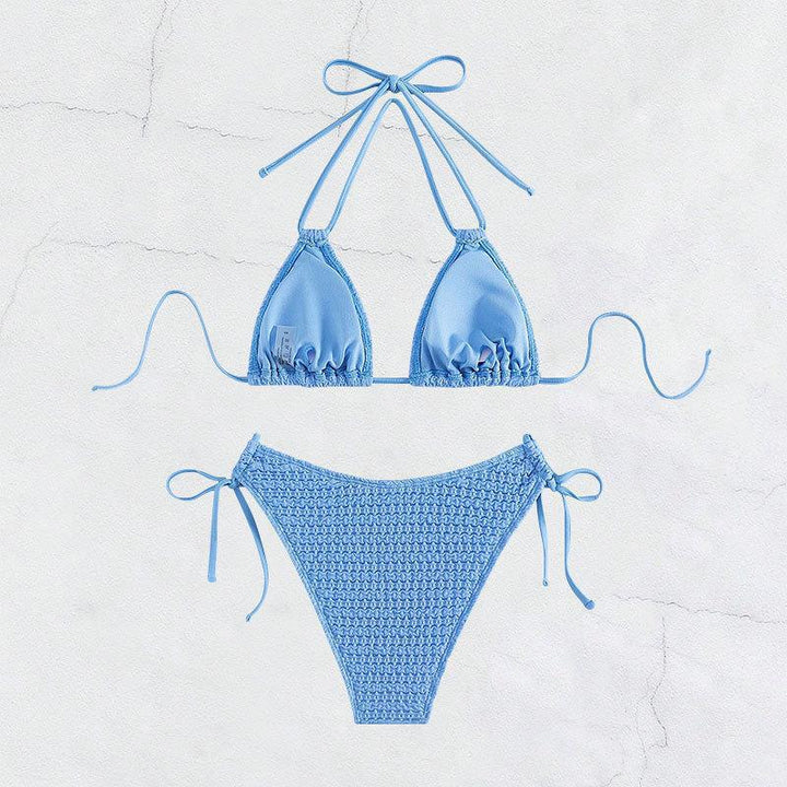 Women’s triangle bikini with playful tying system Mune Fashion