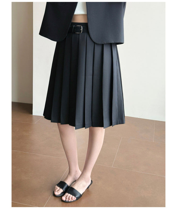 Women Elegant Blazer Vest with Striped Design Mune Fashion