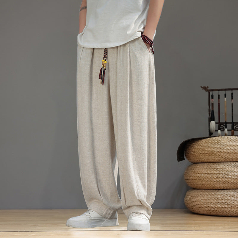 Men's harem pants in oversized baggy style with drawstring and elastic waistband Mune Fashion