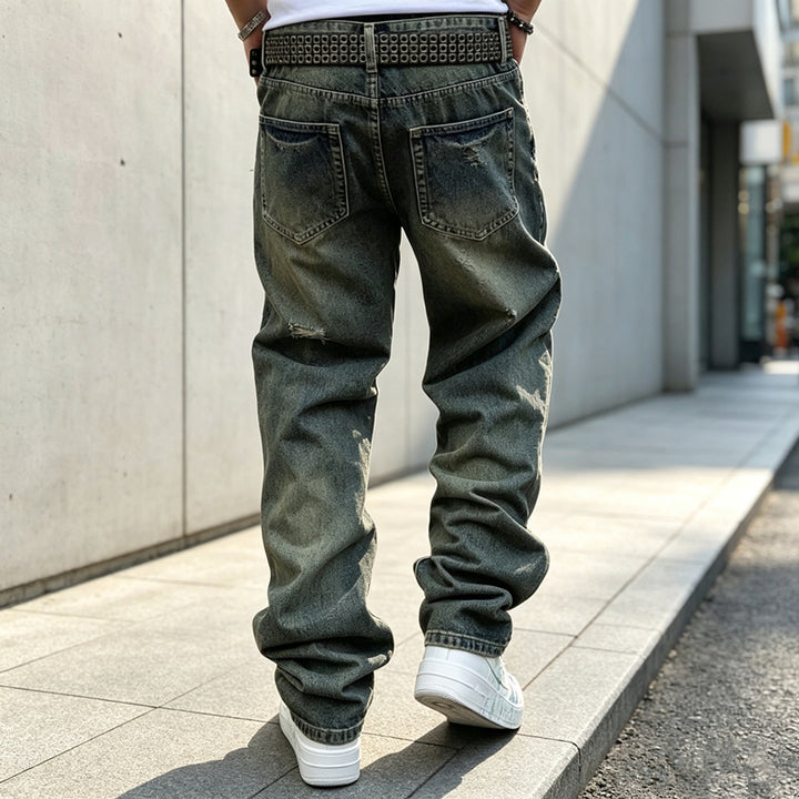 Men's Casual Ripped Jeans Mune Fashion