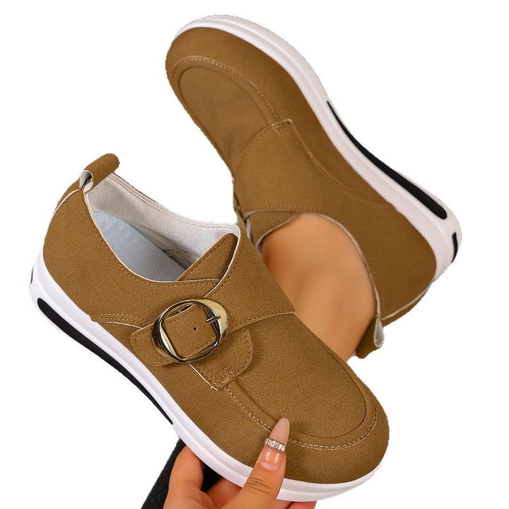 Women's sneakers with trendy buckle closure and comfortable sole Mune Fashion