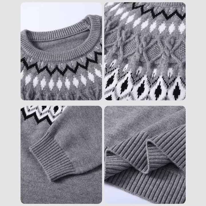 Ladies Fashionable Chunky Knit Sweater with Cable Design Mune Fashion