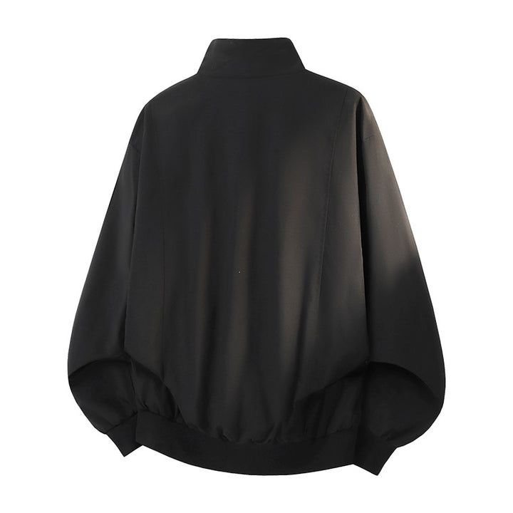 Men's Urban Oversized Bomber with technical seams, high stand collar and rounded hem Mune Fashion