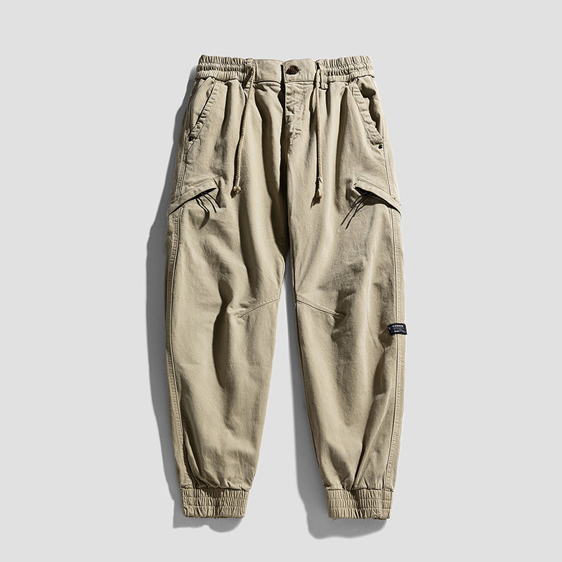 Herren Cargo-Jogginghose im Utility-Look mit elastischem Bund, Kniepaneelen und Klappentaschen Mune Fashion