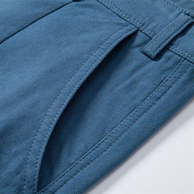 Men's robust cotton twill Bermuda shorts with reinforced knee inserts and relaxed fit Mune Fashion