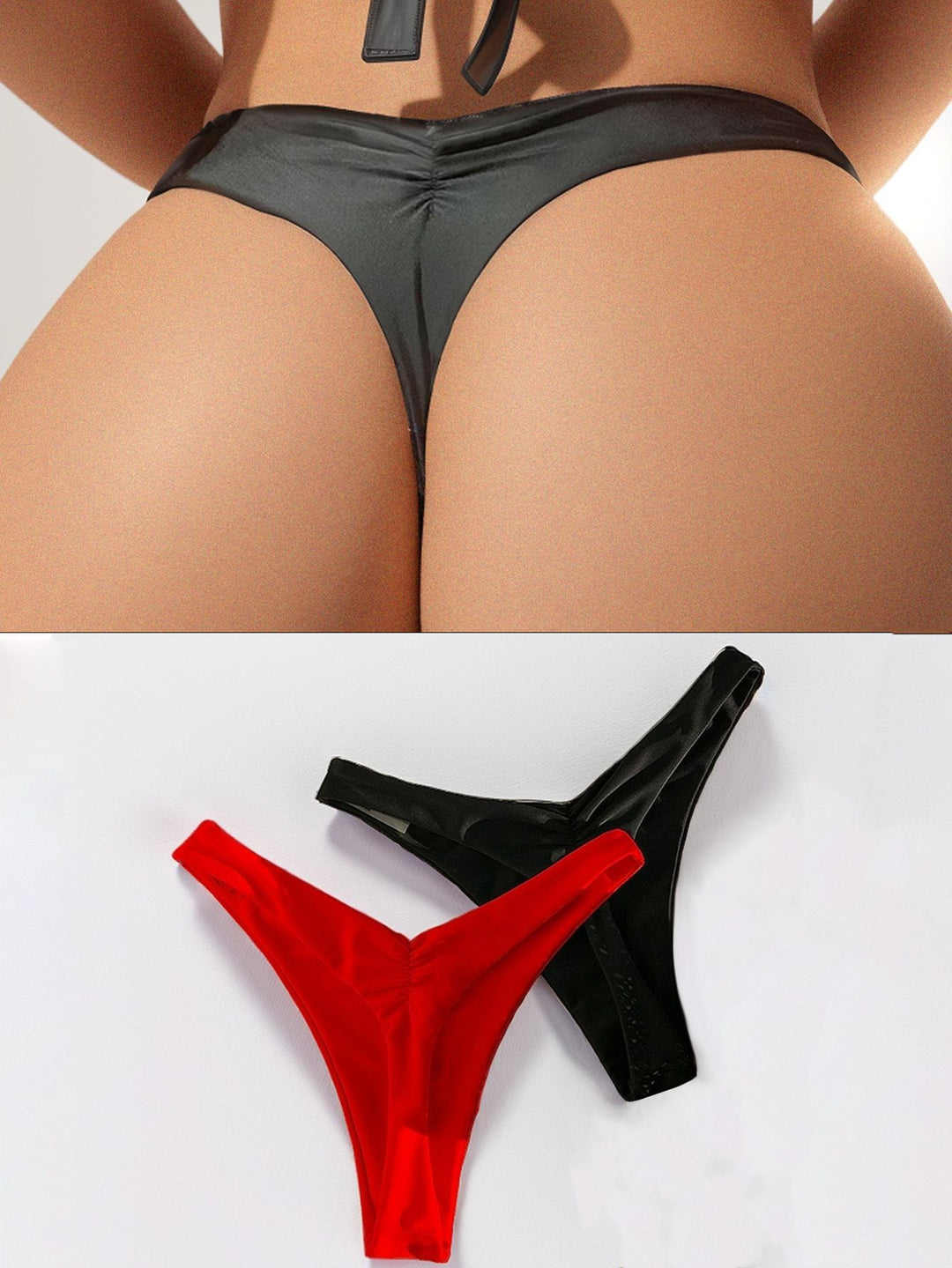 Ladies High-Cut Bikini with Side Ties Mune Fashion