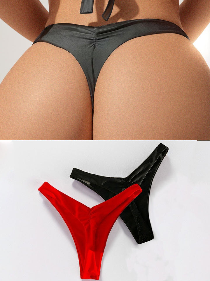 Ladies High-Cut Bikini with Side Ties Mune Fashion