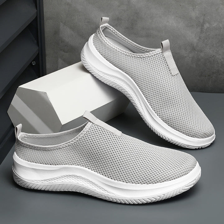 Unisex nan lighter mesh slip-on sneakers with breathable upper material, cushioning EVA midsole, and non-slip profiling sole Mune Fashion