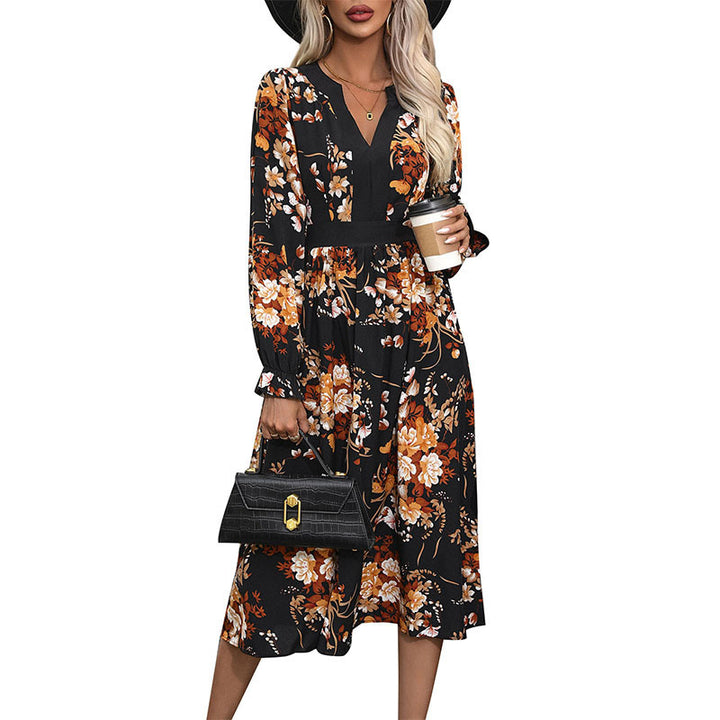 Women’s Midi Dress in Floral Design Mune Fashion