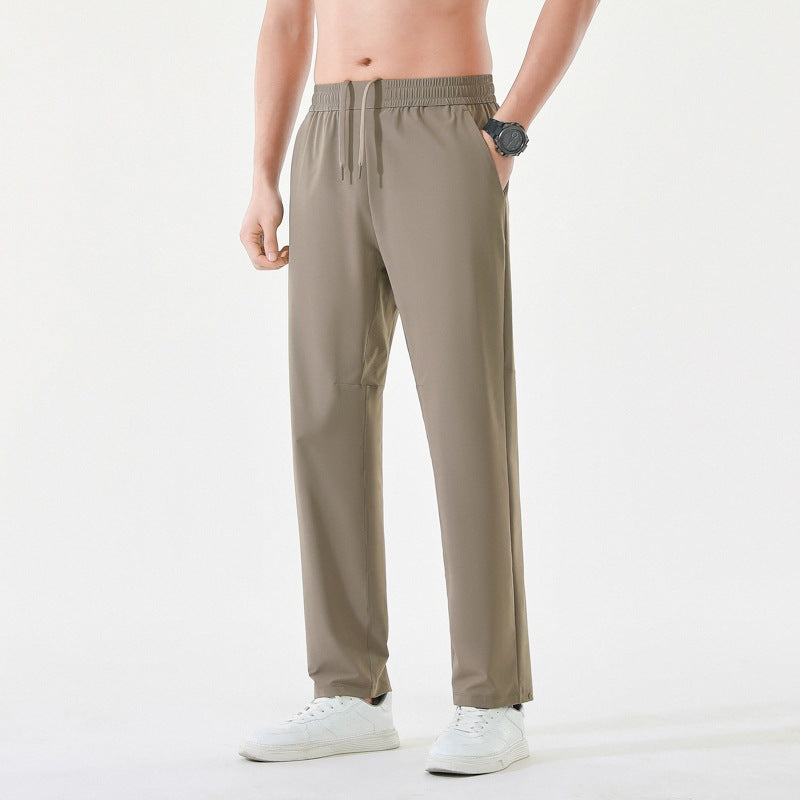 Men's Relaxed-Performance Leisure Pants with elastic drawstring, quick-drying stretch & straight leg Mune Fashion