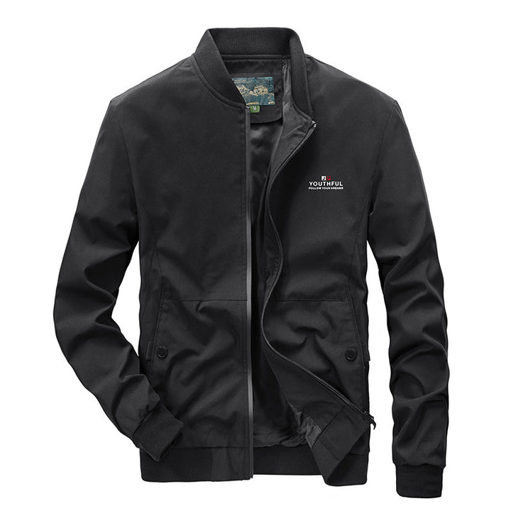 Men's Sporty Bomber Jacket with High Pockets Mune Fashion